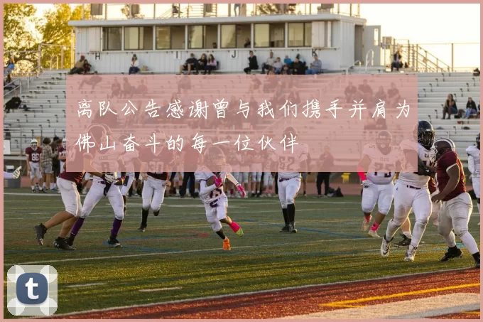 离队公告感谢曾与我们携手并肩为佛山奋斗的每一位伙伴