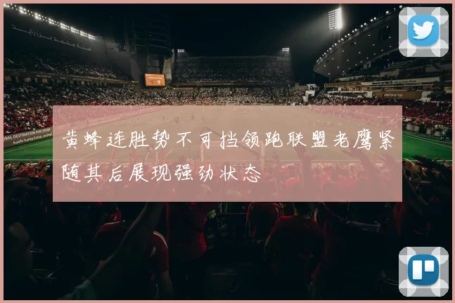 黄蜂连胜势不可挡领跑联盟老鹰紧随其后展现强劲状态